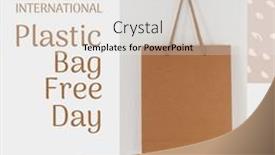  Presentation with social issues - Theme having collage-of-international-plastic-bag background and a white colored foreground