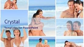  Presentation with fun - Audience pleasing theme consisting of collage of lovely couples having backdrop and a  colored foreground