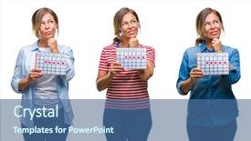  Presentation with questions question marks idea - Amazing PPT theme having collage of middle age hispanic backdrop and a  colored foreground