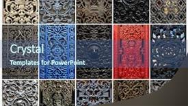  Presentation with metal - Colorful slide deck enhanced with collage of parisian decorative metal backdrop and a ocean colored foreground