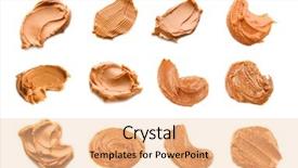  Presentation with peanut butter - Cool new presentation theme with collage of peanut butter backdrop and a lemonade colored foreground