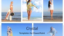  Presentation with photo collage - Amazing presentation theme having collage of photo pretty white backdrop and a  colored foreground