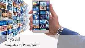  Presentation with collage - Audience pleasing PPT theme consisting of collage-of-photos-with-businessman backdrop and a white colored foreground