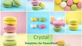  Presentation with pink green - Audience pleasing presentation theme consisting of collage-of-pink-yellow-white backdrop and a blonde colored foreground