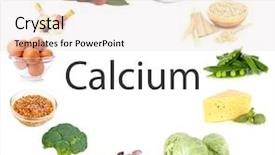  Presentation with calcium - Audience pleasing slide set consisting of collage of products containing calcium backdrop and a lemonade colored foreground