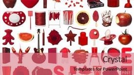  Presentation with white red employees - Amazing presentation design having background from the stars and backdrop and a wine colored foreground