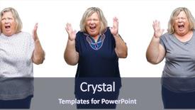  Presentation with woman praying over bible - Slide deck consisting of collage of senior fat woman background and a  colored foreground