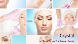  Presentation with injections - Beautiful presentation theme featuring silicon element - collage of some different images backdrop and a lemonade colored foreground