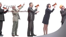  Presentation with architects - Presentation design featuring collage-of-successful-architects-speaks background and a lemonade colored foreground