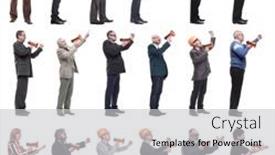  Presentation with architects - Presentation design having collage-of-successful-architects-speaks background and a light gray colored foreground