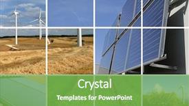  Presentation with renewable energy - Audience pleasing PPT layouts consisting of collage of sustainable energy backdrop and a seafoam green colored foreground