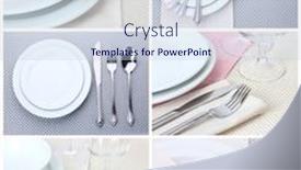  Presentation with table setting - Slide set having collage of table setting background and a lemonade colored foreground