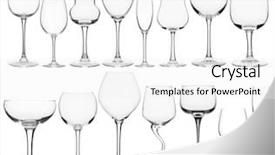  Presentation with wine retial - PPT theme with collage of various wine glasses background and a white colored foreground
