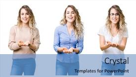  Presentation with together puzzle pieces beautiful - Audience pleasing PPT layouts consisting of collage of young beautiful blonde backdrop and a teal colored foreground