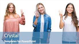  Presentation with collage - Colorful PPT layouts enhanced with  backdrop and a  colored foreground