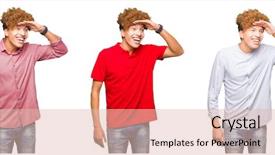  Presentation with bussines - Amazing PPT layouts having collage of young bussines man backdrop and a  colored foreground