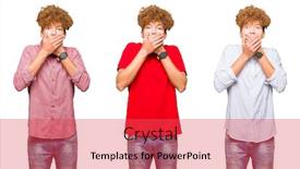  Presentation with bussines - Colorful PPT theme enhanced with collage-of-young-bussines-man backdrop and a red colored foreground