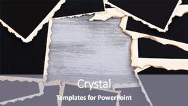  Presentation with blank album frames old - Cool new PPT layouts with collage pictures - blank old photos on color backdrop and a gray colored foreground