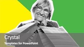  Presentation with pop art - Amazing PPT theme having collage in pop art style backdrop and a gray colored foreground