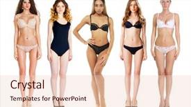  Presentation with black women - Theme having models in a black bra background and a lemonade colored foreground