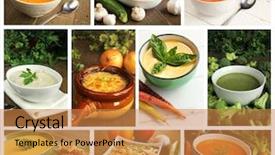  Presentation with in kind - Amazing theme having collage showing different kind backdrop and a gold colored foreground