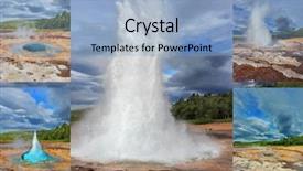  Presentation with phases - Amazing presentation theme having collage showing different phases backdrop and a light blue colored foreground