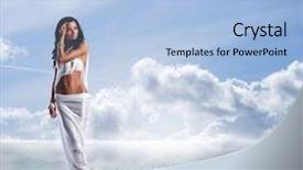  Presentation with ancient greece - Theme enhanced with collage with an ancient greece background and a light blue colored foreground