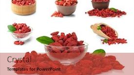  Presentation with goji - Colorful slides enhanced with collage-with-goji-berries backdrop and a red colored foreground