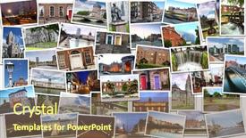  Presentation with dublin - Theme having collage with many dublin ireland background and a violet colored foreground