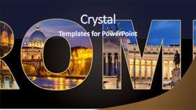  Presentation with italy usa - Slides featuring collage with theme of italy background and a  colored foreground