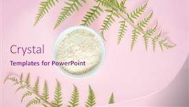  Presentation with quality life - Presentation theme having collagen-powder-isolated-on-pink background and a pink colored foreground