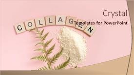  Presentation with quality life - PPT layouts having collagen-powder-isolated-on-pink background and a lemonade colored foreground