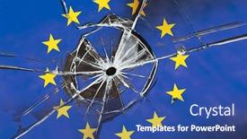  Presentation with european union - Slides enhanced with collapse-of-the-european-union background and a ocean colored foreground