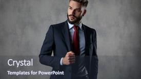  Presentation with stress free zone totally relaxed - Slides having collar and hand in pocket background and a tawny brown colored foreground