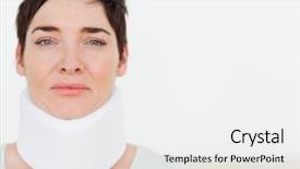  Presentation with surgical - Beautiful presentation featuring neck injury - close up of a sad backdrop and a white colored foreground