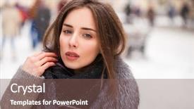  Presentation with red and gray - Slide deck with collar on a red square background and a  colored foreground