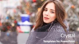  Presentation with gray - Audience pleasing slide deck consisting of collar on a red square backdrop and a  colored foreground