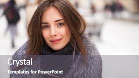  Presentation with gray - Cool new PPT layouts with collar on a red square backdrop and a  colored foreground