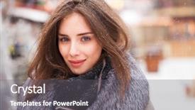  Presentation with red and gray - Amazing PPT theme having collar on a red square backdrop and a gray colored foreground