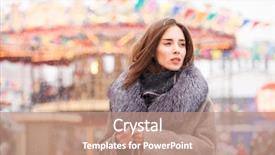  Presentation with gray - Presentation theme with collar on a red square background and a  colored foreground