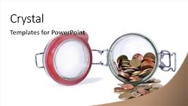  Presentation with treasury - PPT layouts featuring collateral - empty treasury background and a white colored foreground