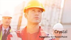  Presentation with farewell for colleague - PPT layouts enhanced with colleague in background at shipping background and a  colored foreground