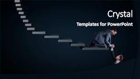  Presentation with helping - PPT theme enhanced with colleague to get on stage background and a black colored foreground