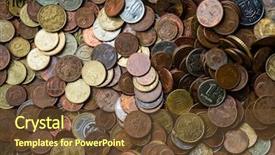  Presentation with donation - PPT layouts featuring collected telethon in a church background and a tawny brown colored foreground