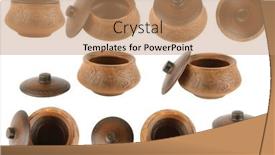  Presentation with lid - Slides featuring collection-beautiful-ceramic-pots background and a coral colored foreground