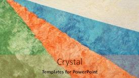  Presentation with orange green white - Beautiful presentation design featuring amate nettle and mulberry tree backdrop and a coral colored foreground