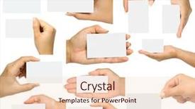  Presentation with skin care natural yellow and white - Amazing PPT theme having collection card in a hand backdrop and a  colored foreground