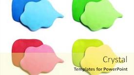  Presentation with creative - Cool new presentation design with collection-color-background-plasticine-background backdrop and a blonde colored foreground