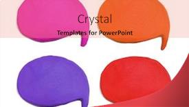  Presentation with creative - Presentation theme featuring collection-color-background-plasticine-background background and a red colored foreground