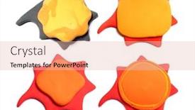  Presentation with color orange - Audience pleasing PPT theme consisting of collection-color-background-plasticine-orange backdrop and a lemonade colored foreground